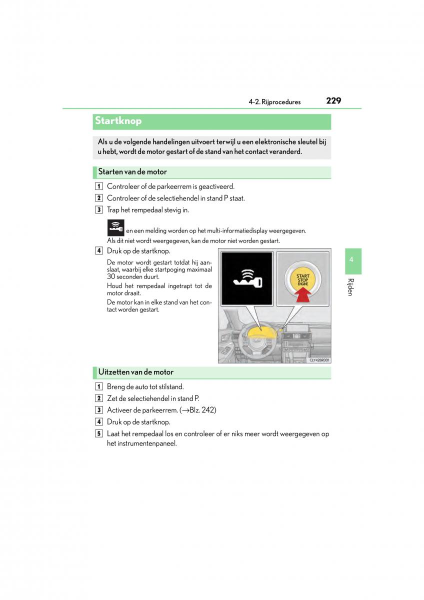 Lexus RC handleiding / page 229