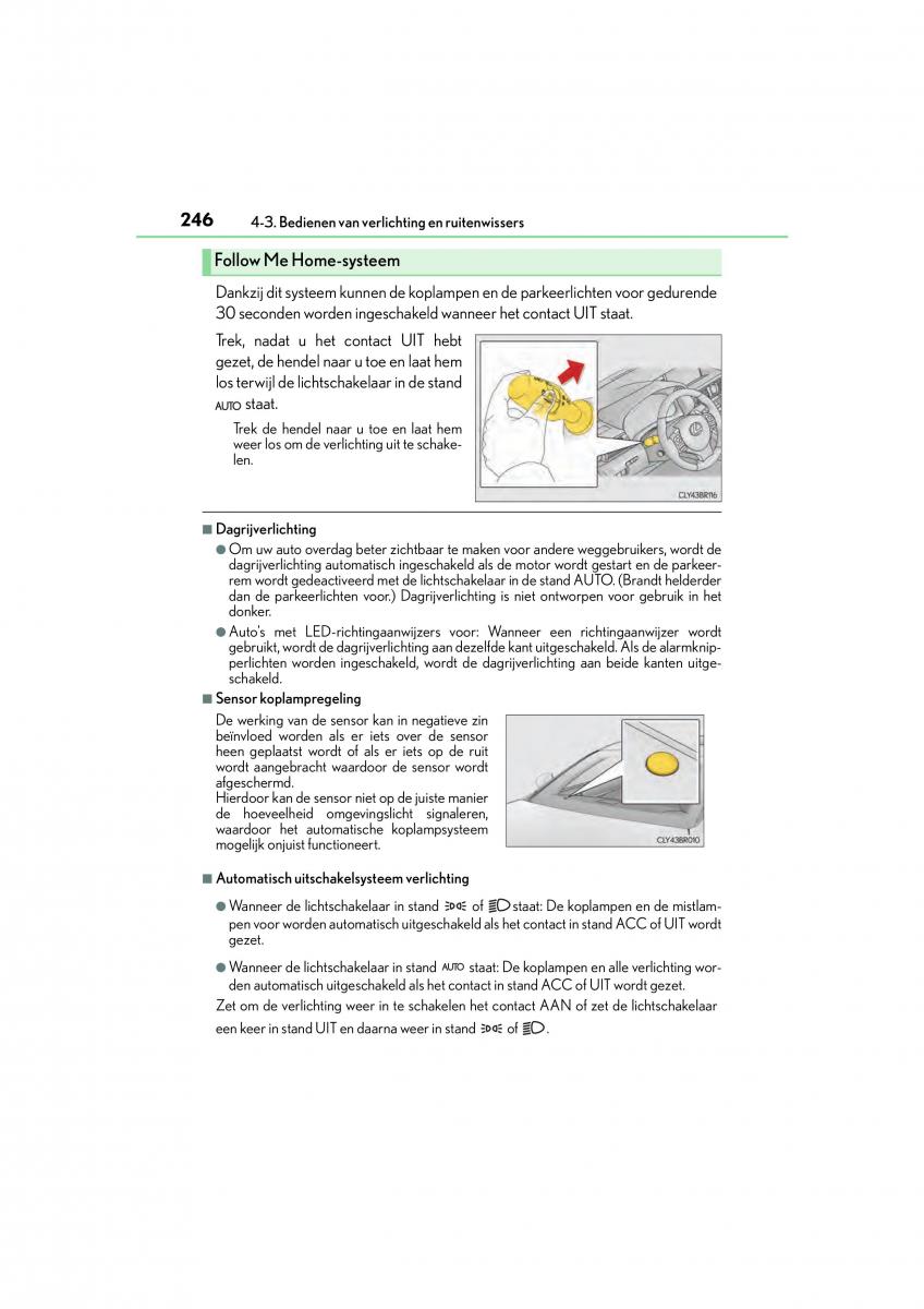 Lexus RC handleiding / page 246