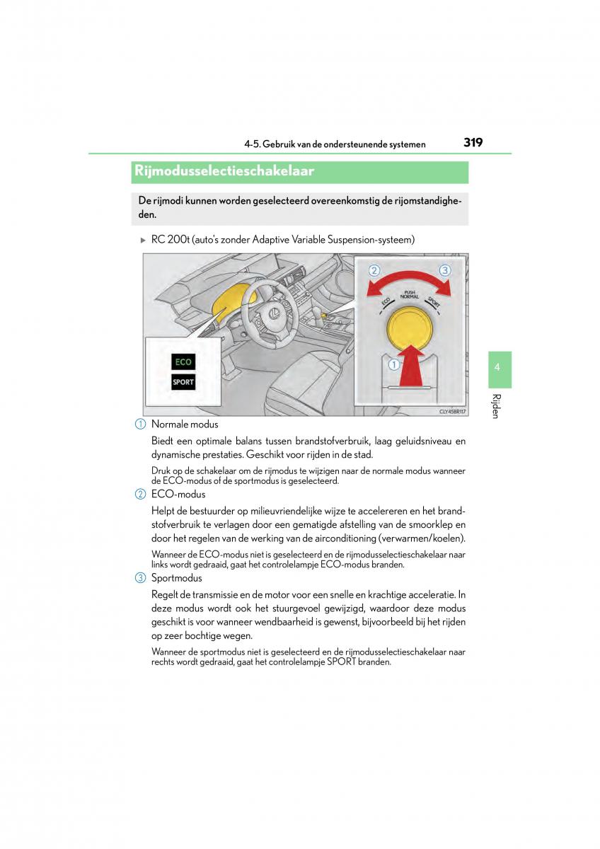 Lexus RC handleiding / page 319