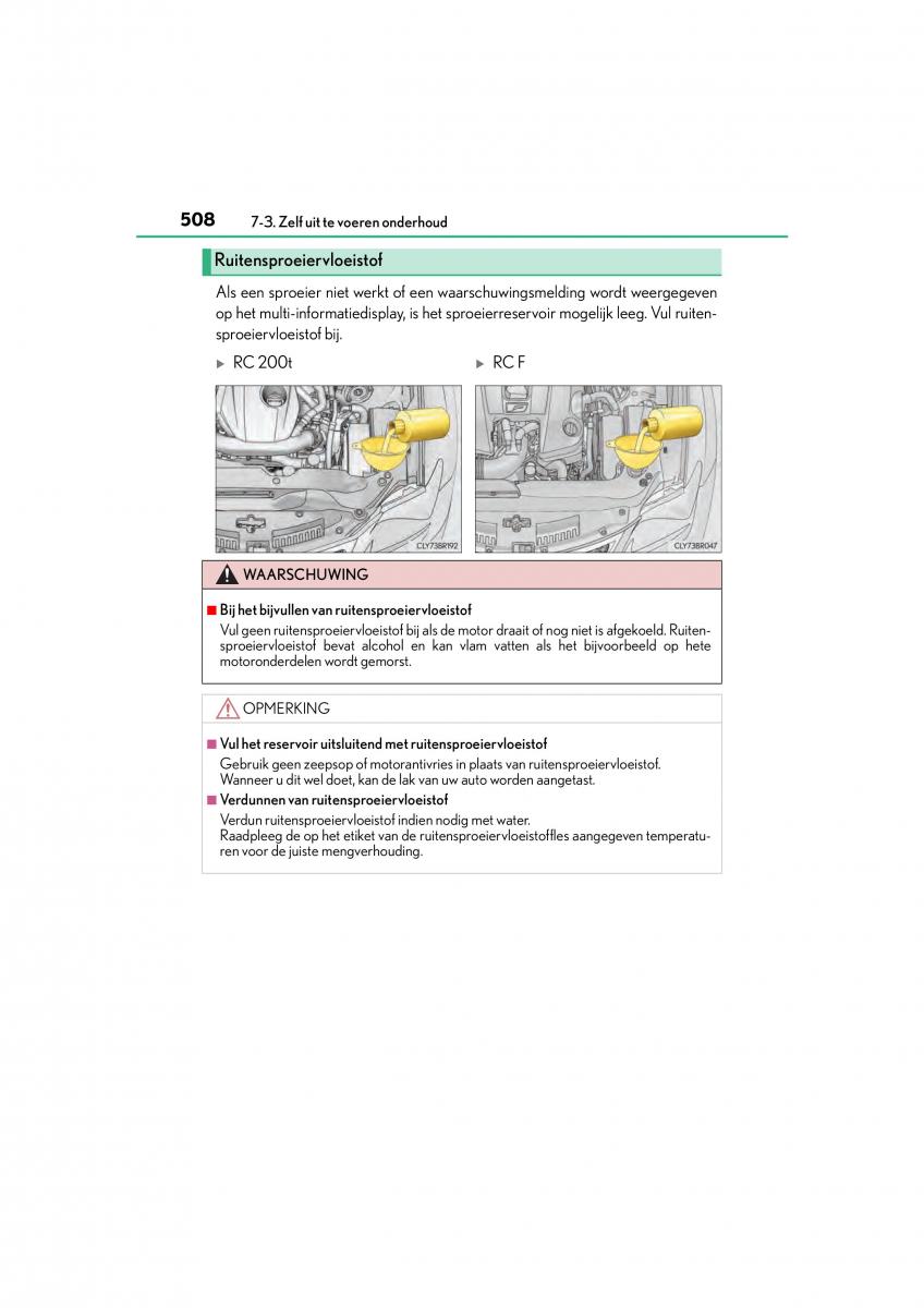 Lexus RC handleiding / page 508