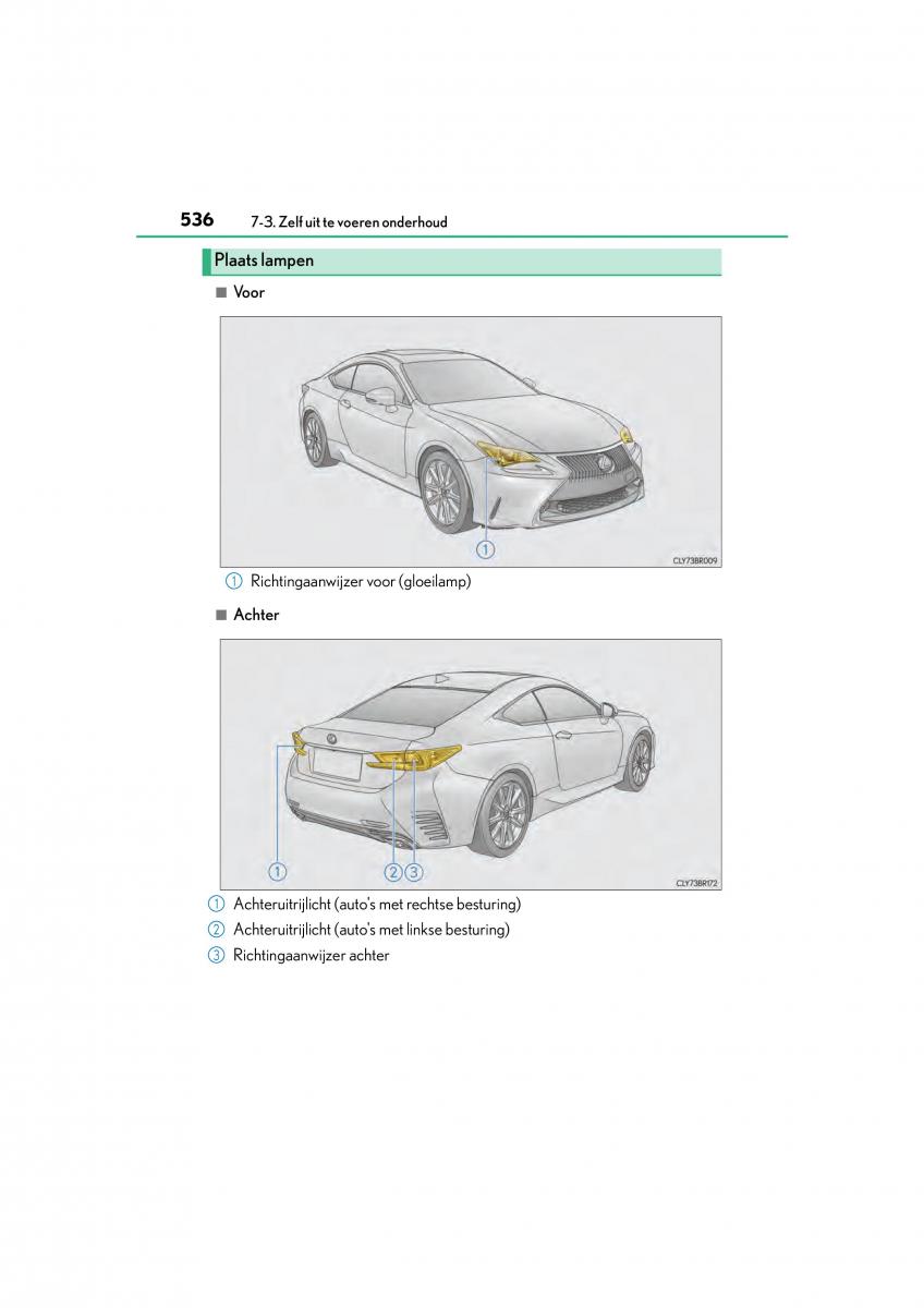 Lexus RC handleiding / page 536