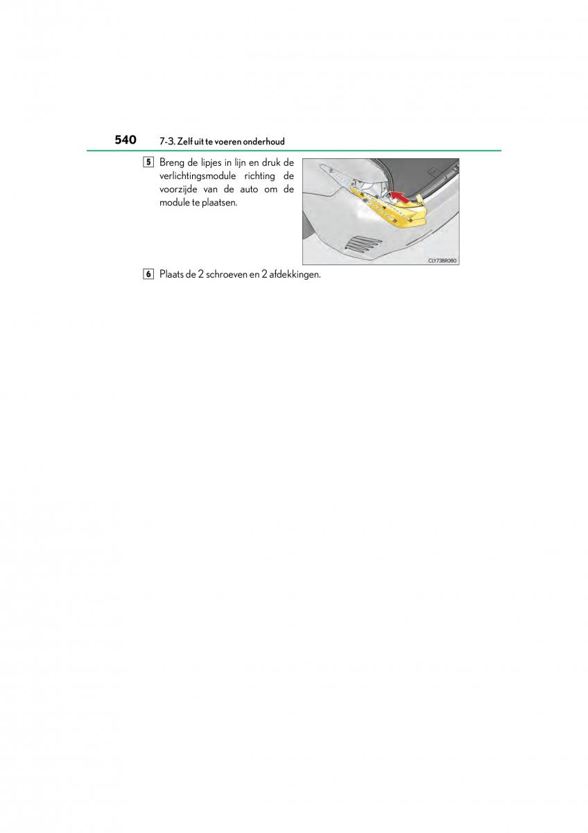 Lexus RC handleiding / page 540