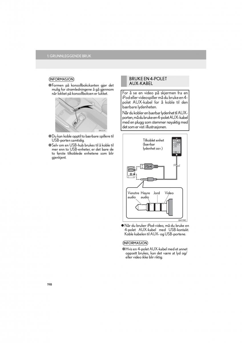 Lexus RC bruksanvisningen / page 198