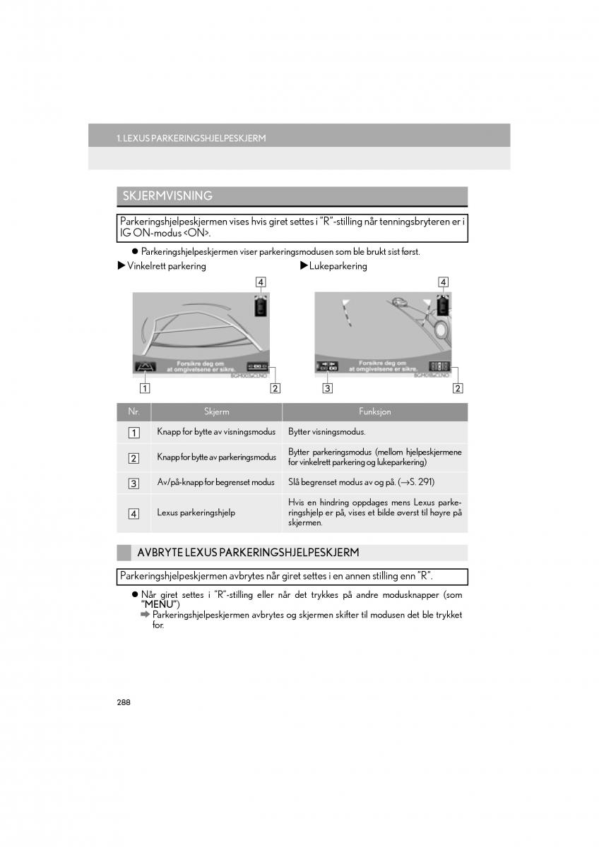 Lexus RC bruksanvisningen / page 288