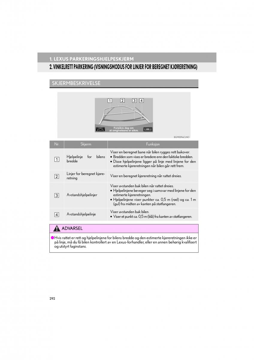 Lexus RC bruksanvisningen / page 292