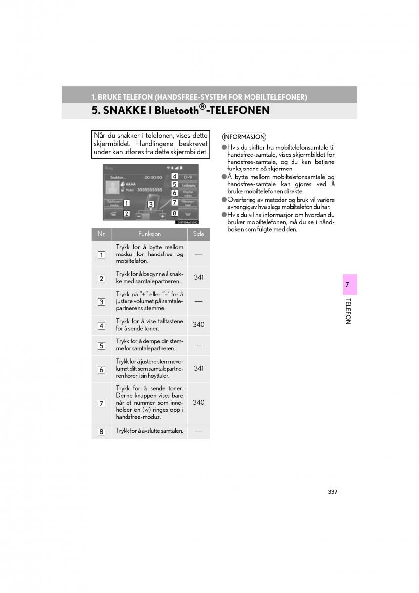 Lexus RC bruksanvisningen / page 339