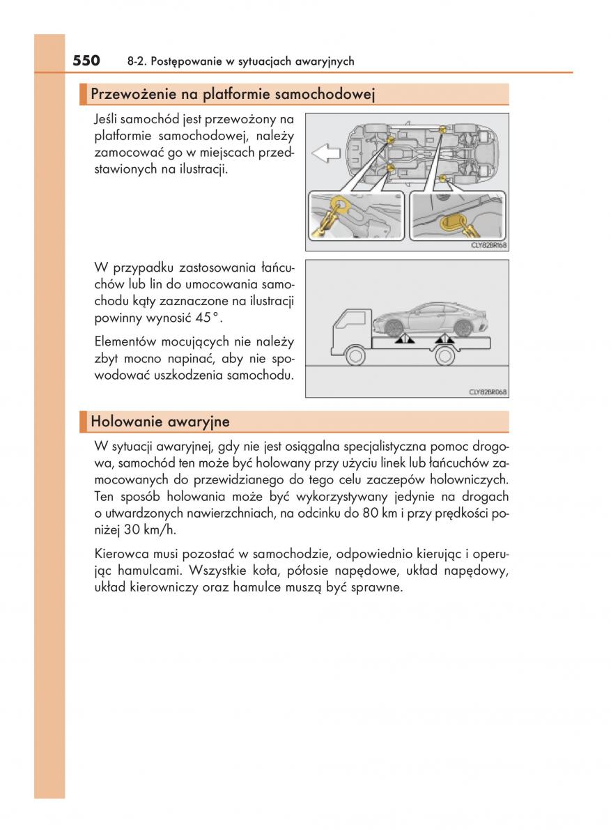 Lexus RC instrukcja obslugi / page 550