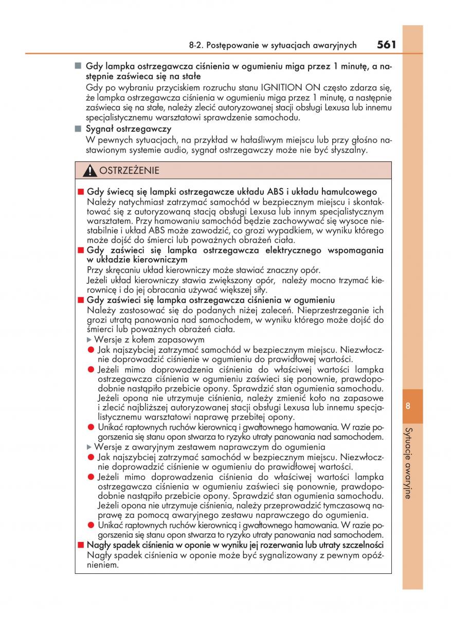 Lexus RC instrukcja obslugi / page 561