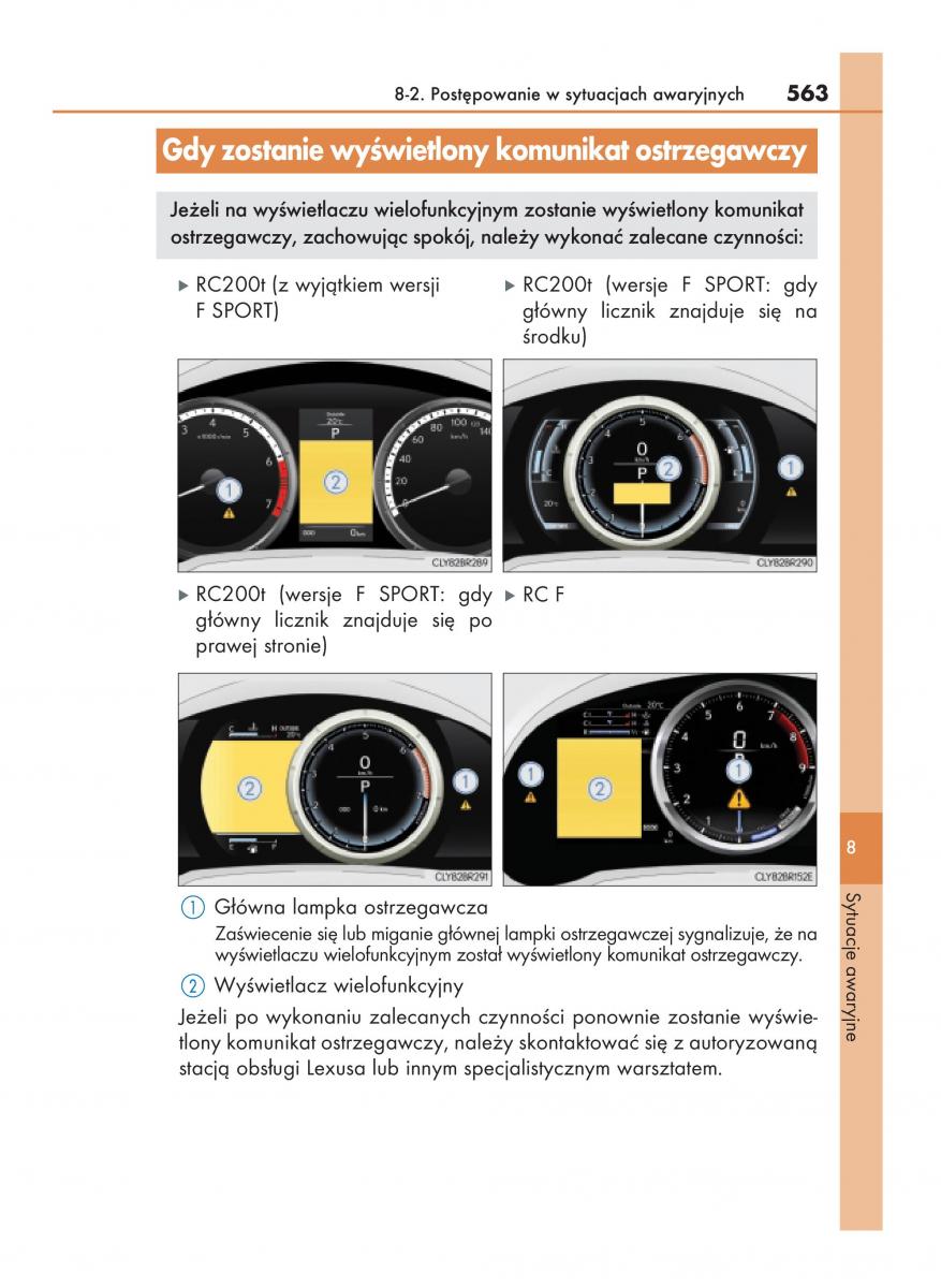 Lexus RC instrukcja obslugi / page 563