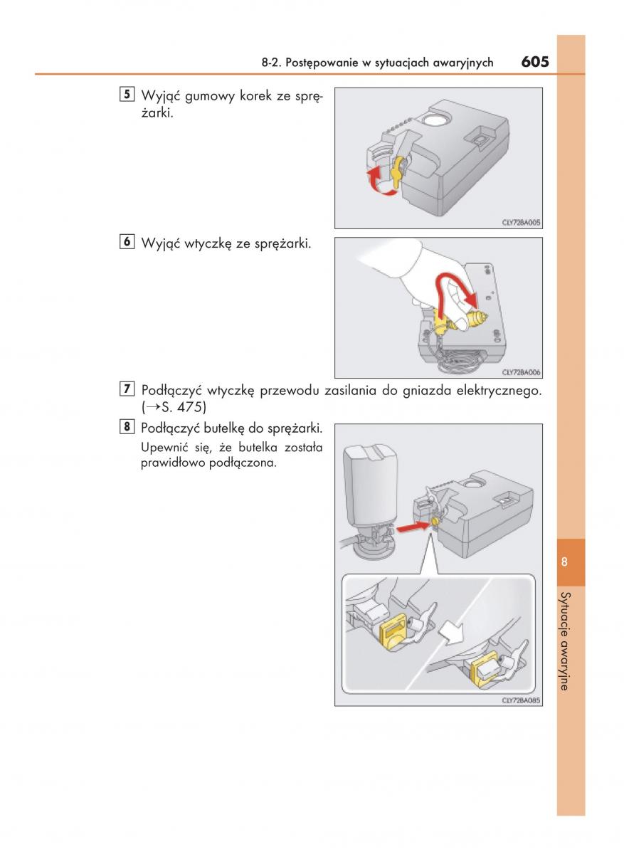 Lexus RC instrukcja obslugi / page 605