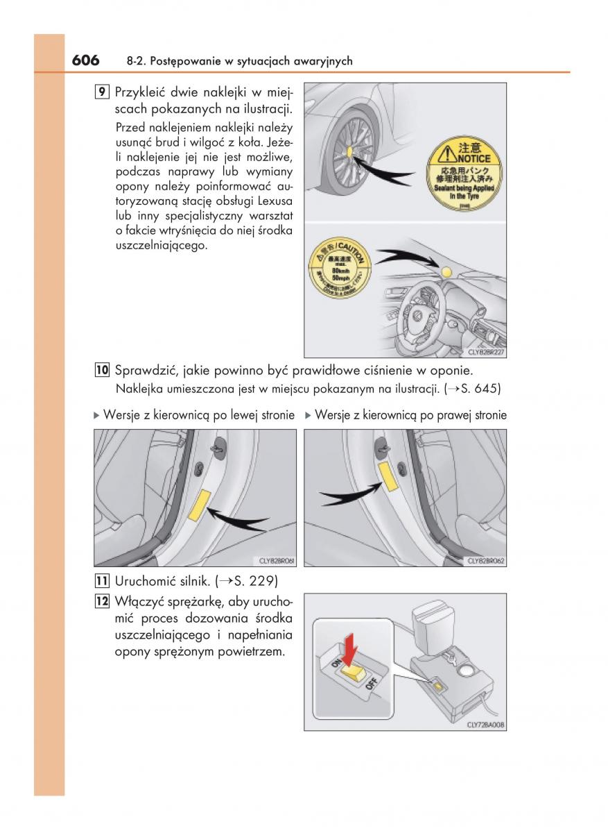 Lexus RC instrukcja obslugi / page 606