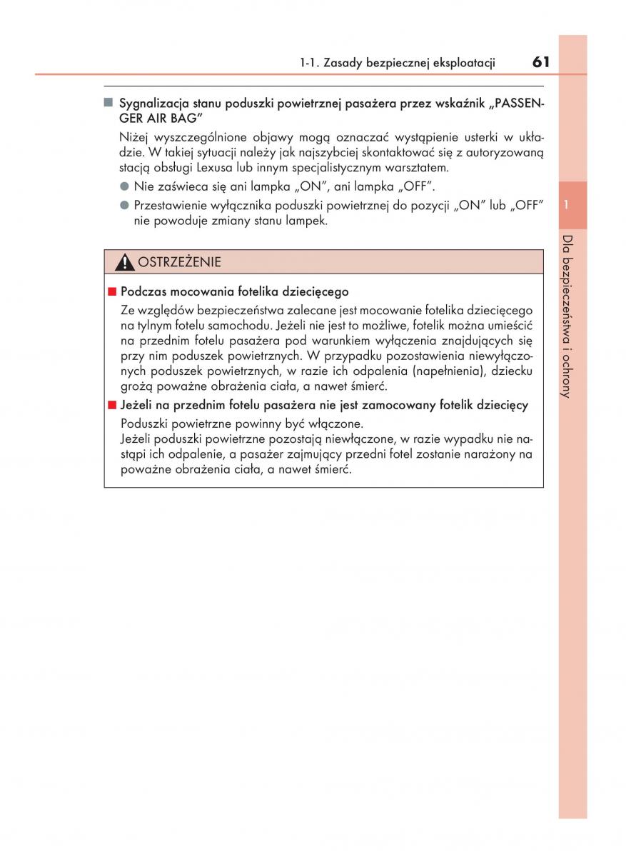 Lexus RC instrukcja obslugi / page 61