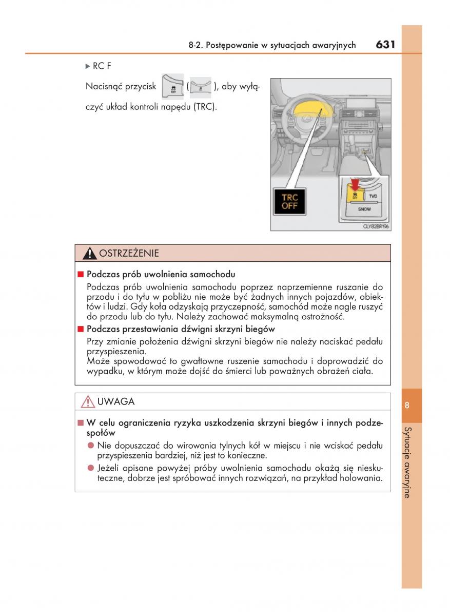 Lexus RC instrukcja obslugi / page 631
