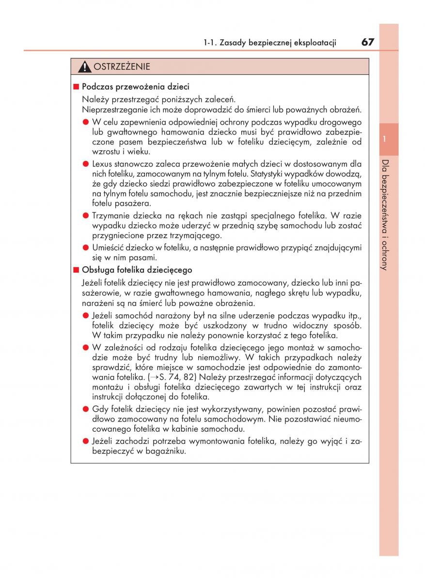 Lexus RC instrukcja obslugi / page 67