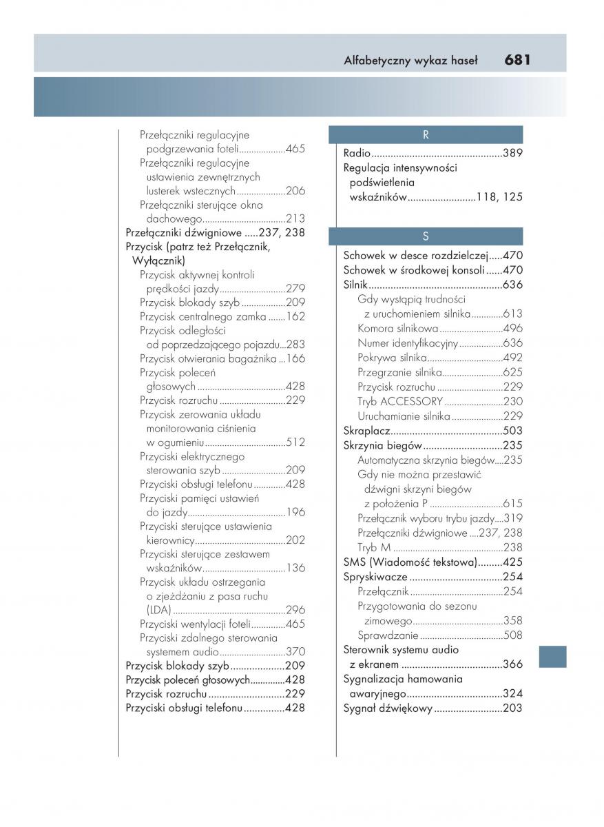 Lexus RC instrukcja obslugi / page 681