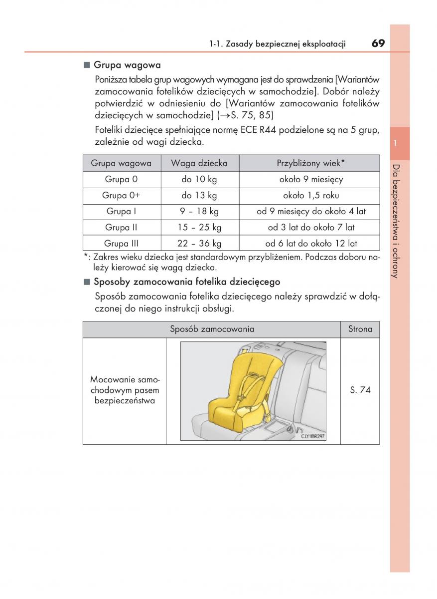 Lexus RC instrukcja obslugi / page 69