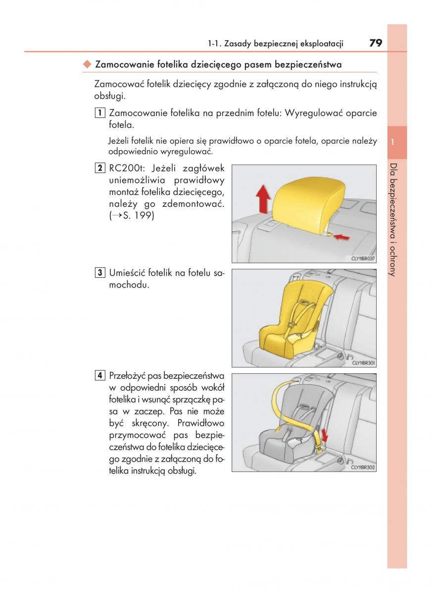 Lexus RC instrukcja obslugi / page 79