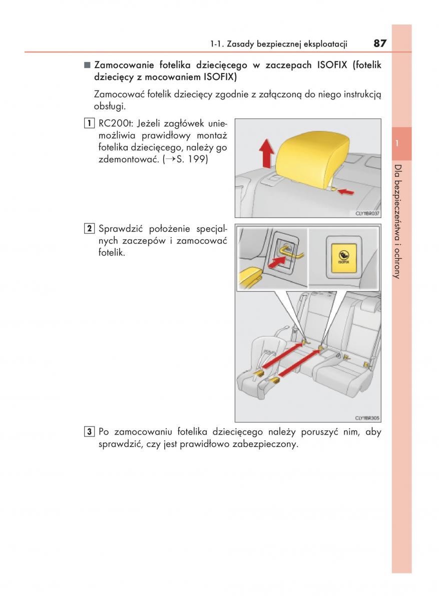 Lexus RC instrukcja obslugi / page 87