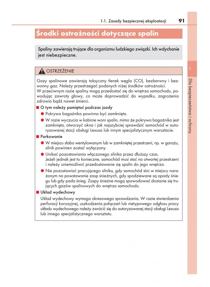 Lexus RC instrukcja obslugi / page 91