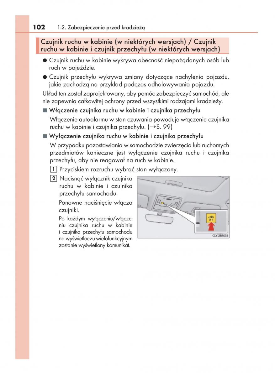 Lexus RC instrukcja obslugi / page 102