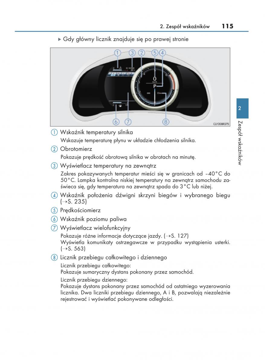 Lexus RC instrukcja obslugi / page 115