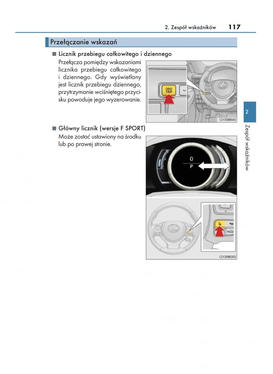 Lexus RC instrukcja obslugi / page 117