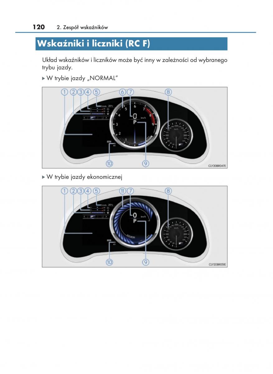 Lexus RC instrukcja obslugi / page 120