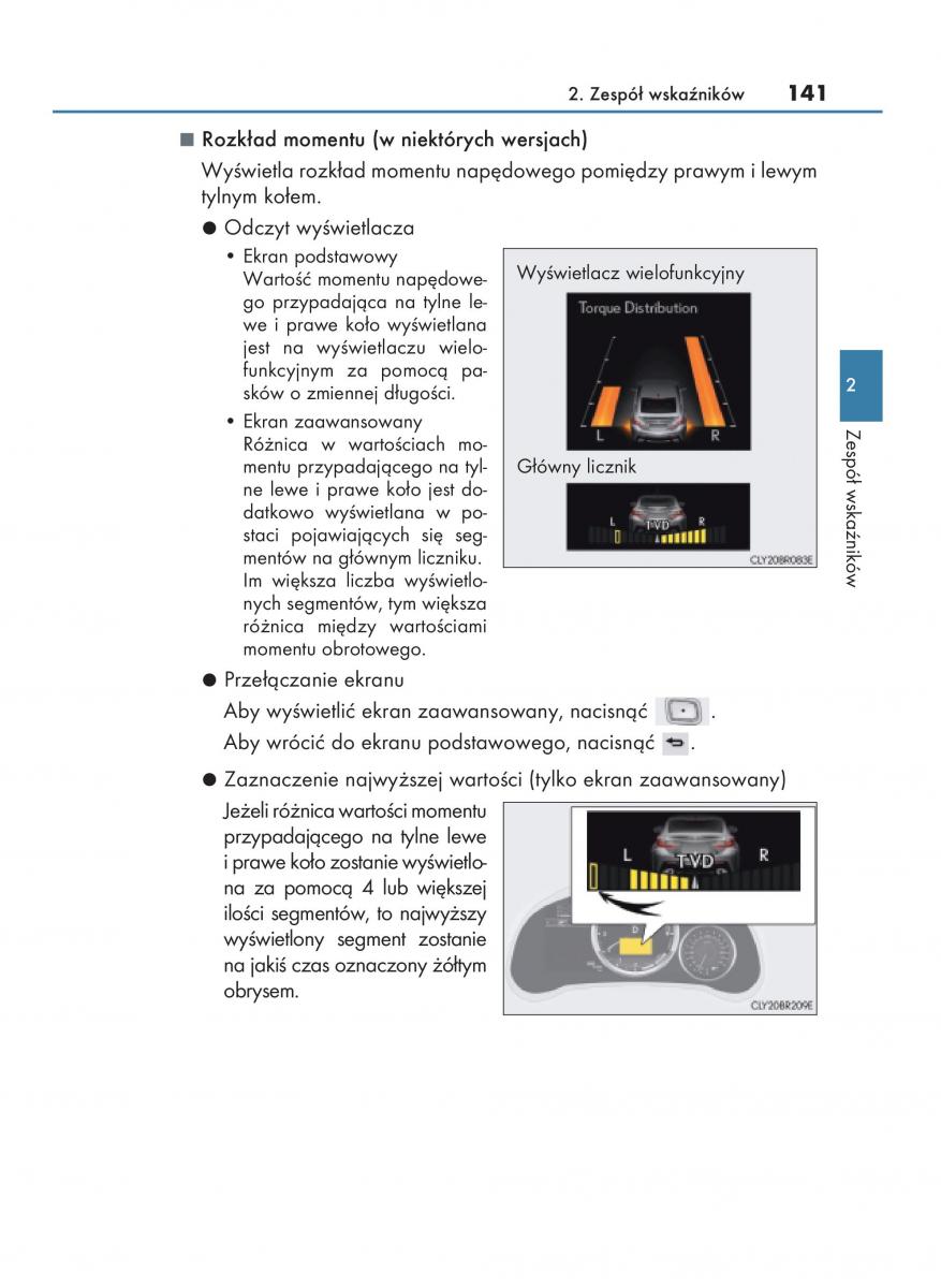 Lexus RC instrukcja obslugi / page 141