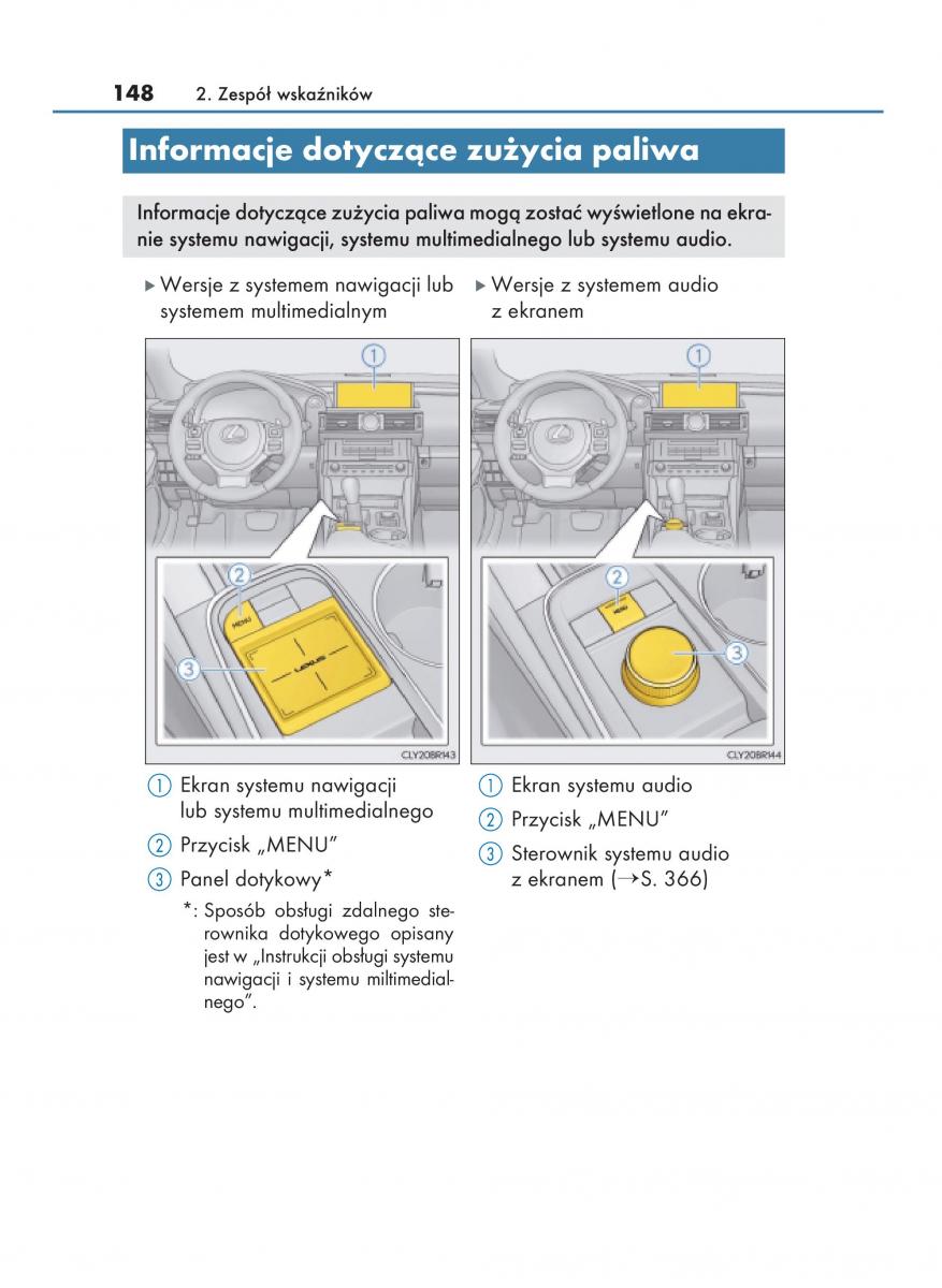 Lexus RC instrukcja obslugi / page 148