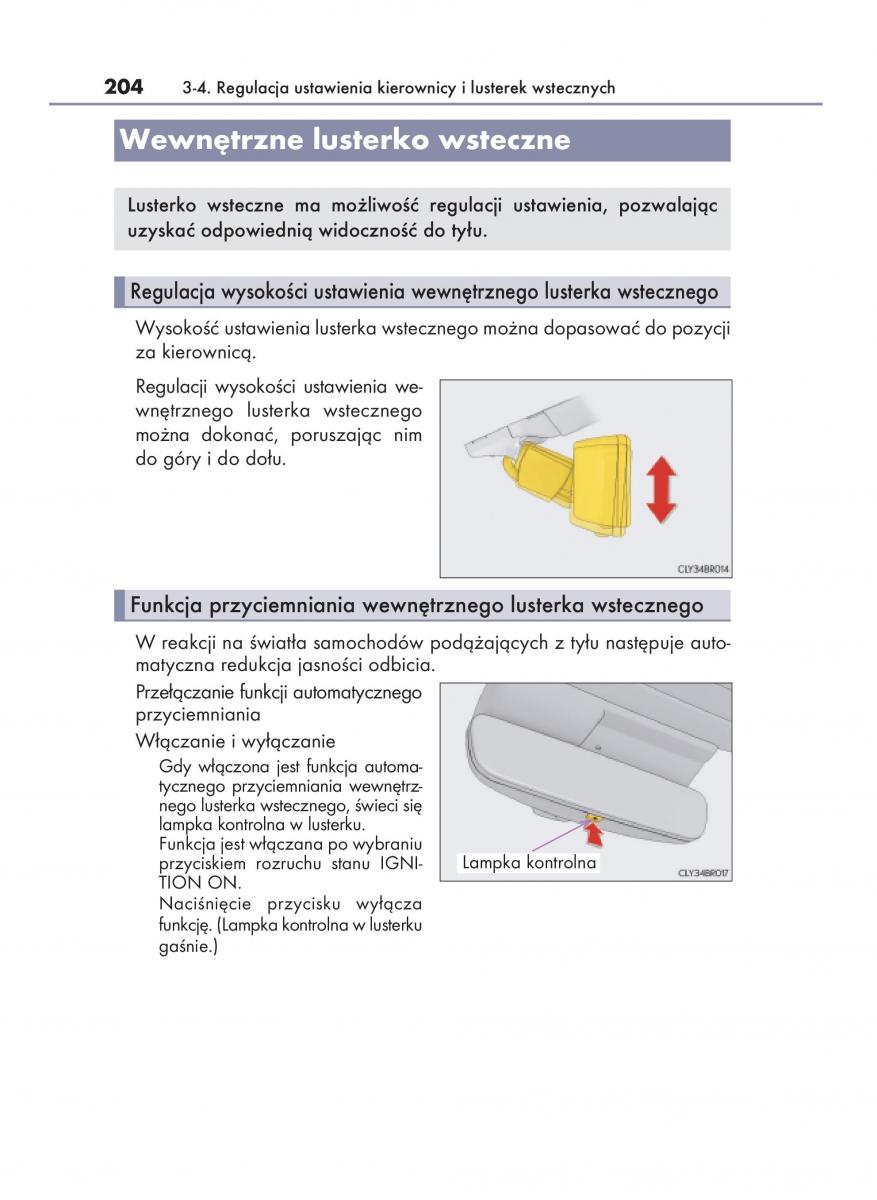 Lexus RC instrukcja obslugi / page 204