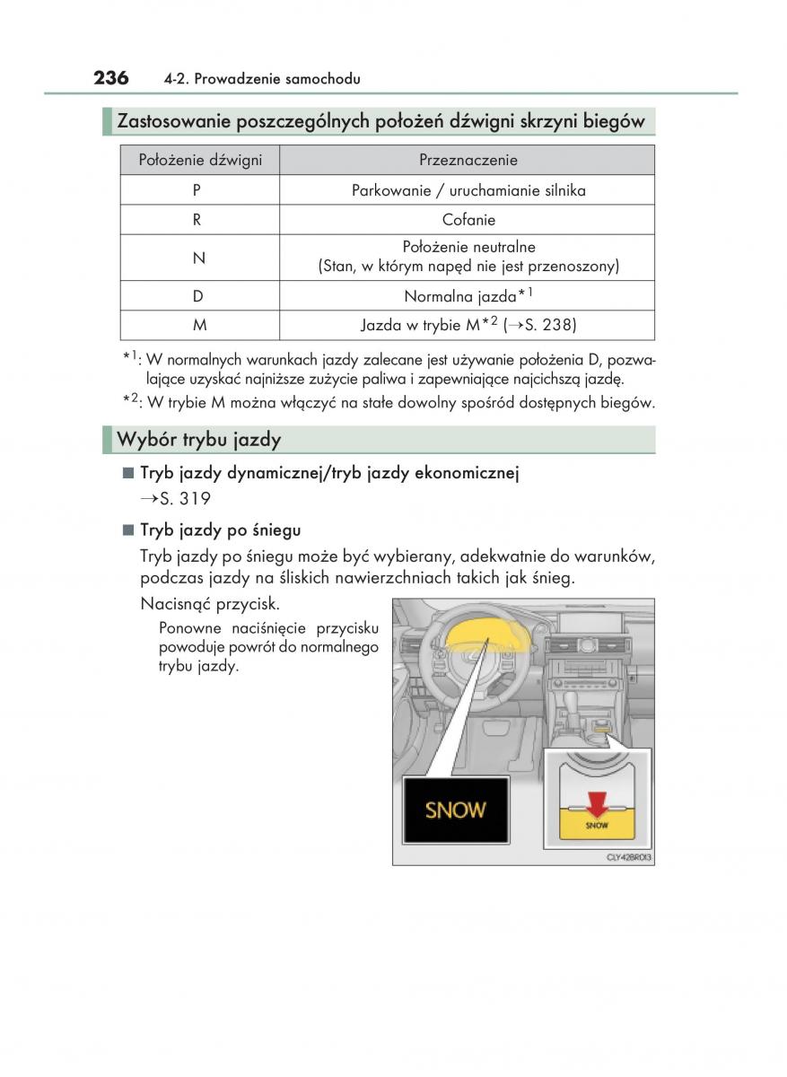 Lexus RC instrukcja obslugi / page 236