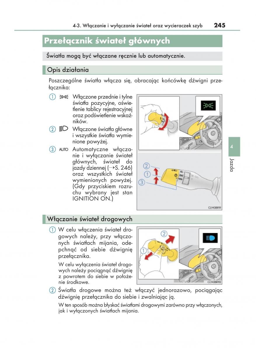 Lexus RC instrukcja obslugi / page 245