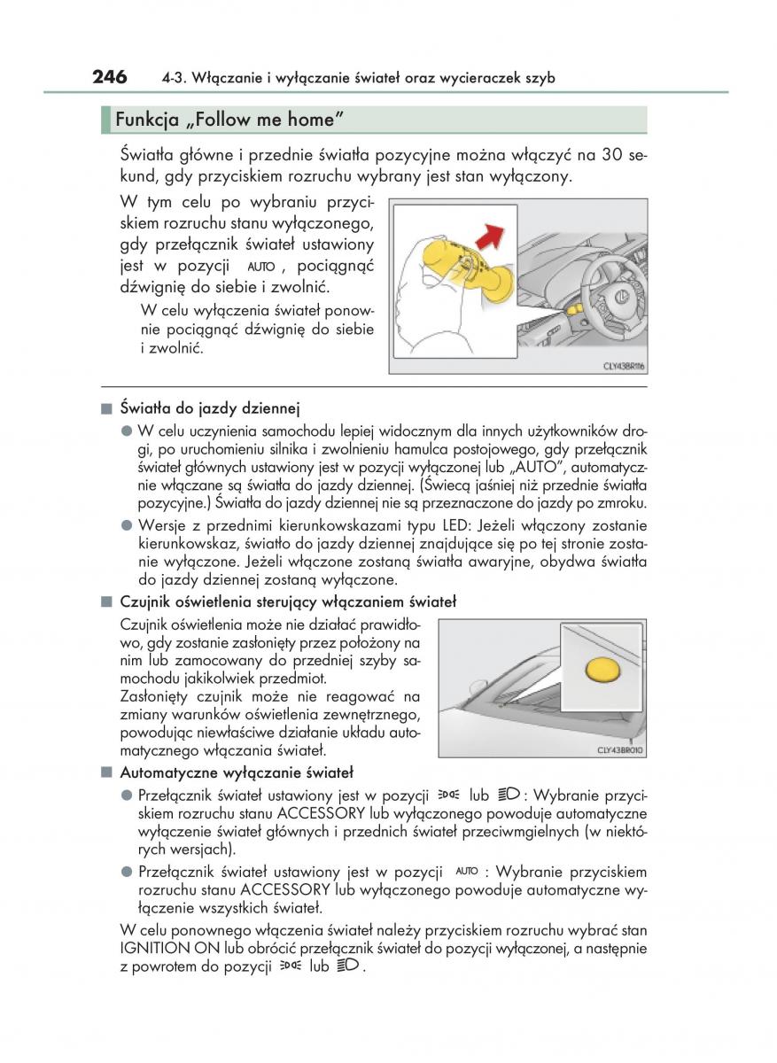 Lexus RC instrukcja obslugi / page 246