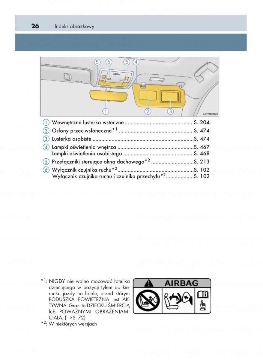 Lexus RC instrukcja obslugi / page 26