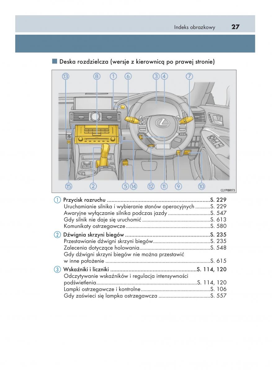 Lexus RC instrukcja obslugi / page 27