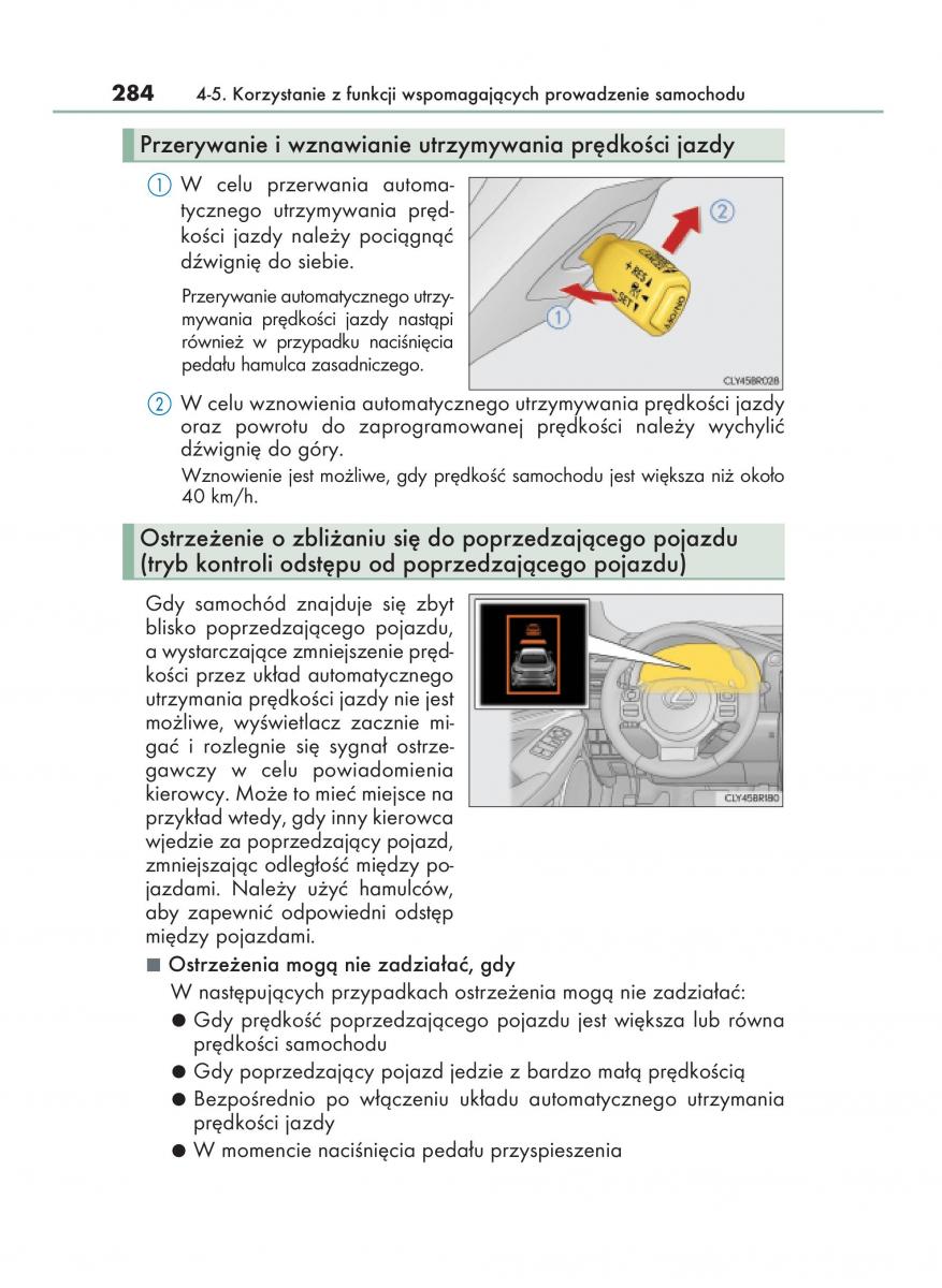 Lexus RC instrukcja obslugi / page 284