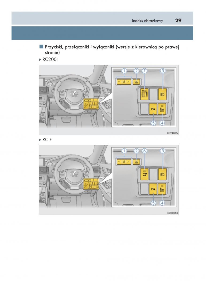 Lexus RC instrukcja obslugi / page 29