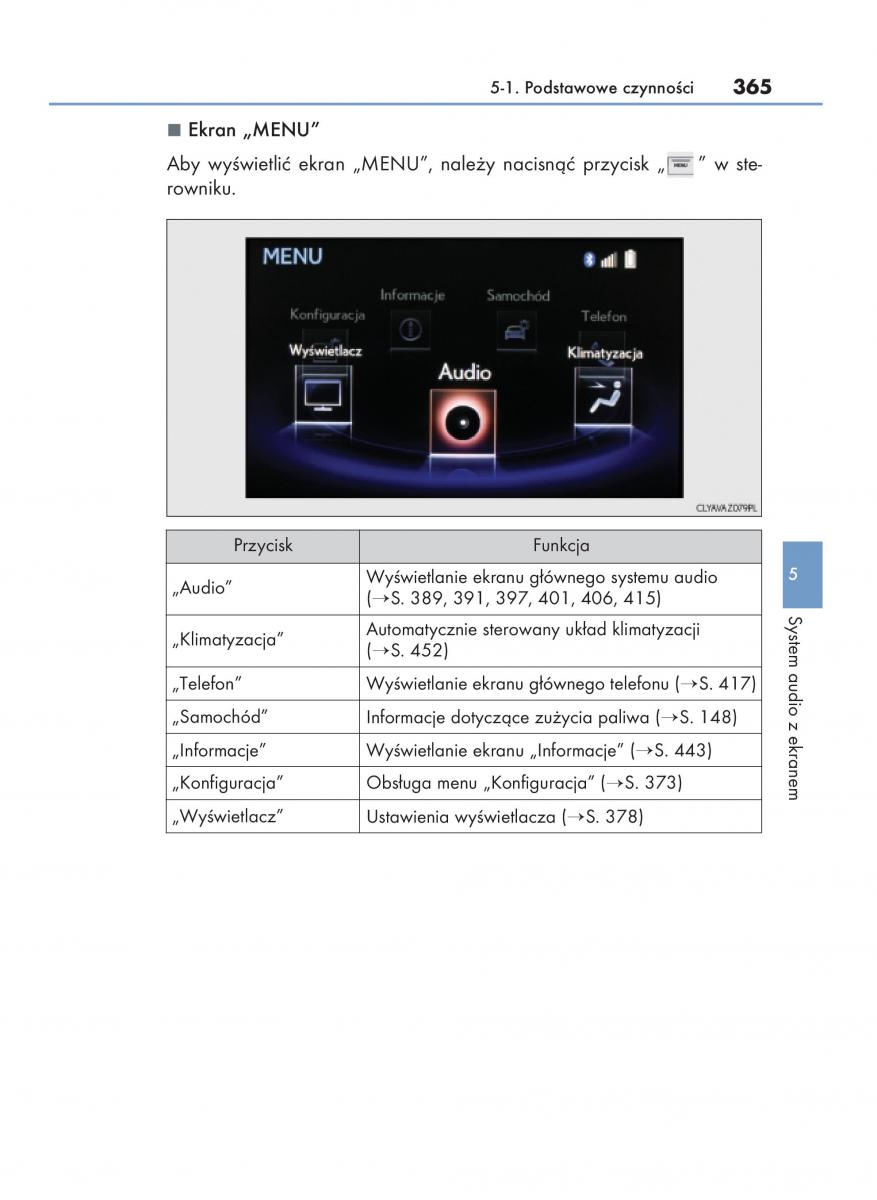 Lexus RC instrukcja obslugi / page 365