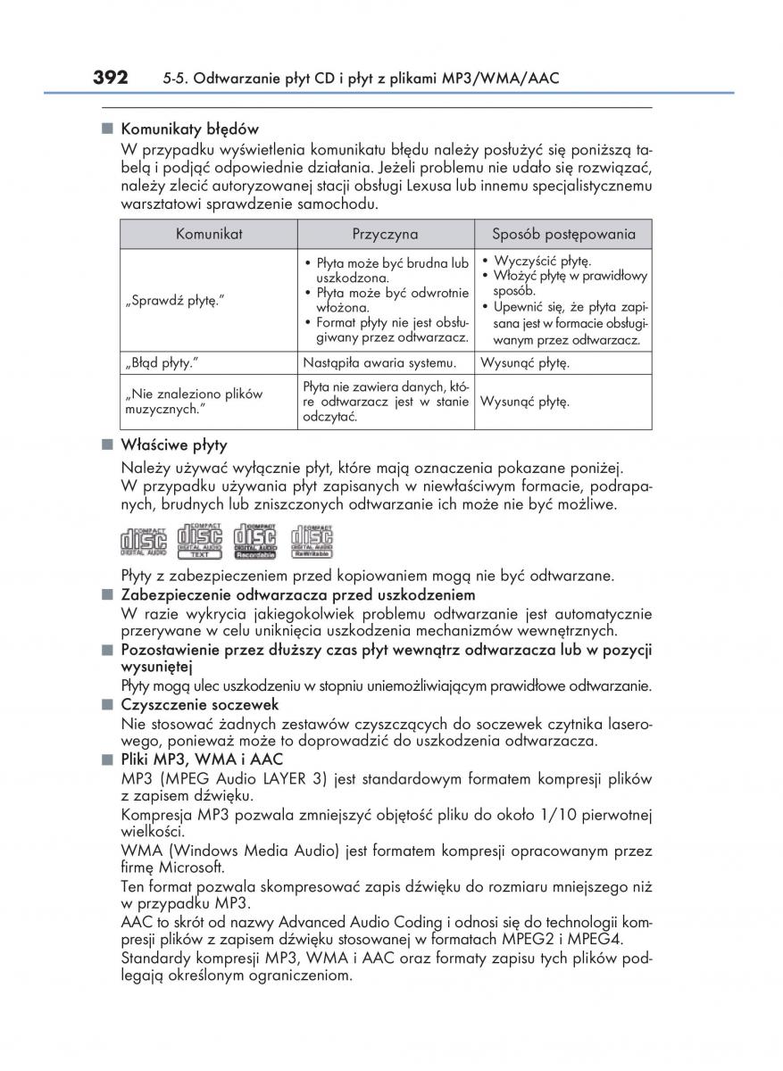 Lexus RC instrukcja obslugi / page 392