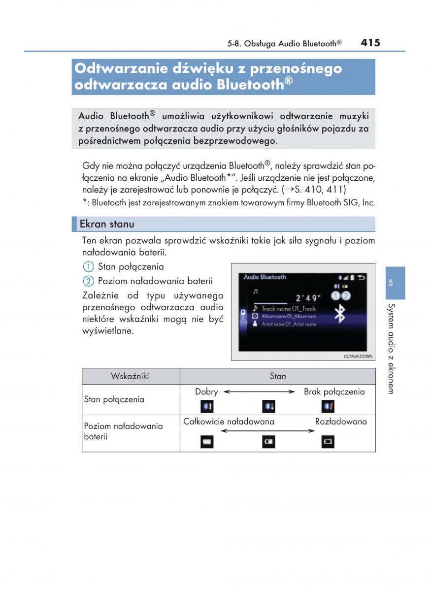 Lexus RC instrukcja obslugi / page 415