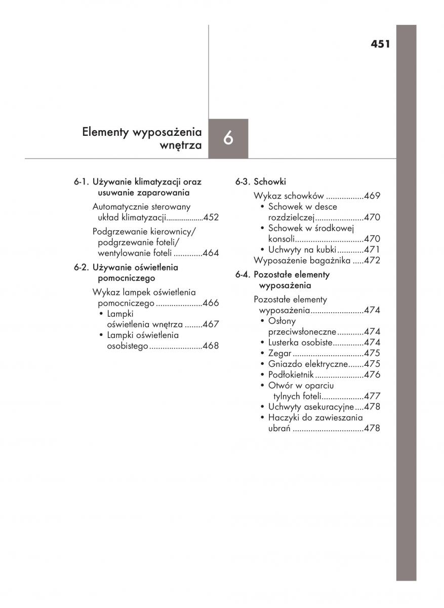 Lexus RC instrukcja obslugi / page 451