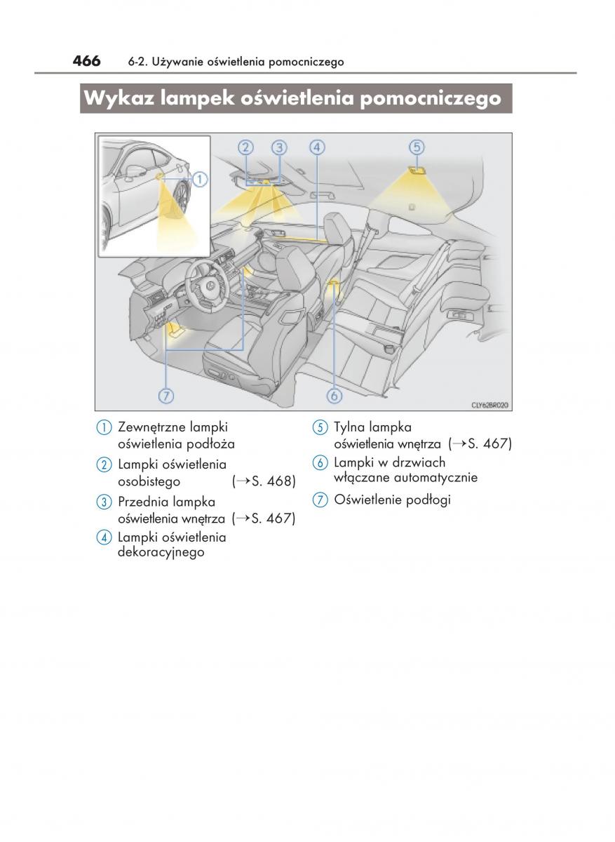 Lexus RC instrukcja obslugi / page 466