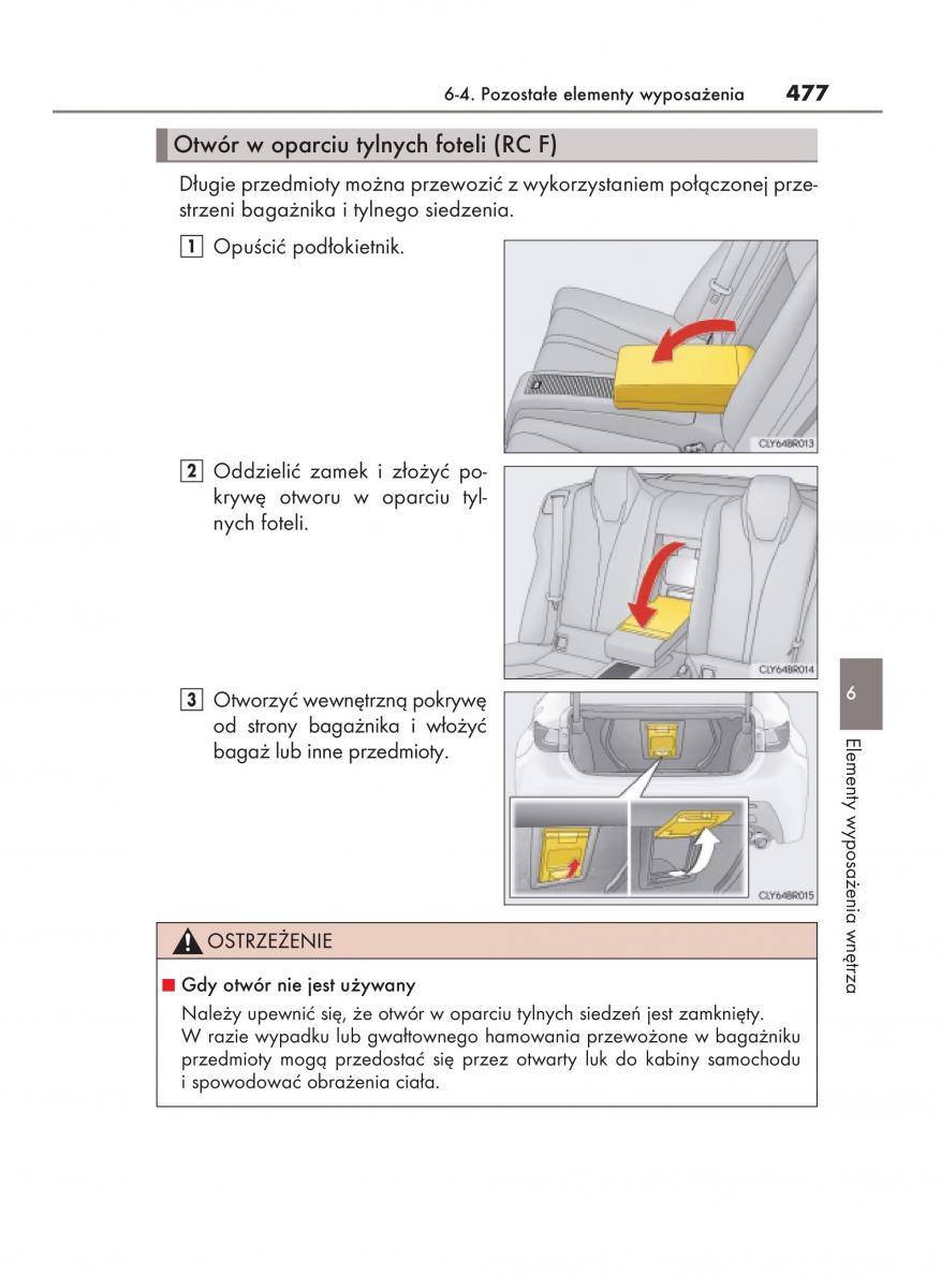 Lexus RC instrukcja obslugi / page 477