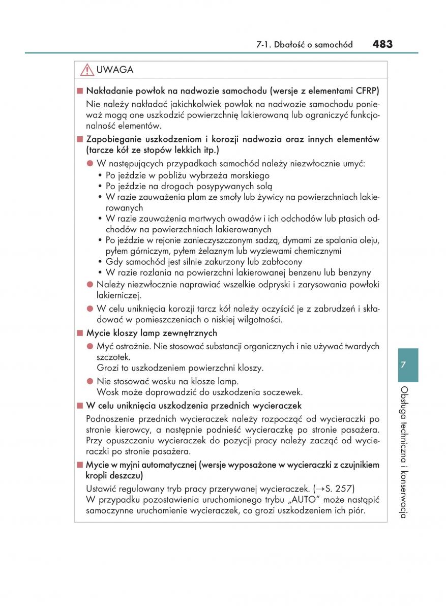 Lexus RC instrukcja obslugi / page 483