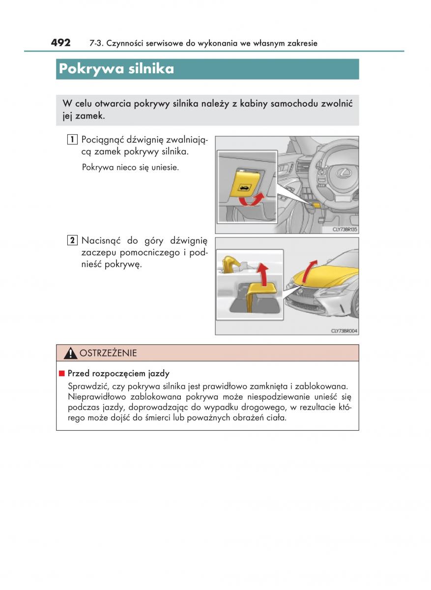 Lexus RC instrukcja obslugi / page 492