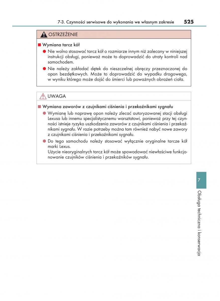 Lexus RC instrukcja obslugi / page 525