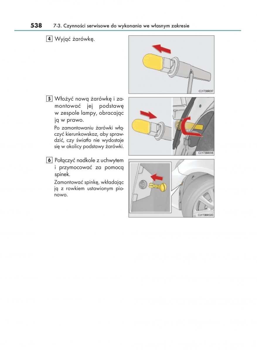 Lexus RC instrukcja obslugi / page 538