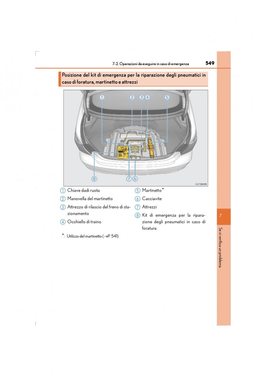 Lexus LS460 IV 4 manuale del proprietario / page 549