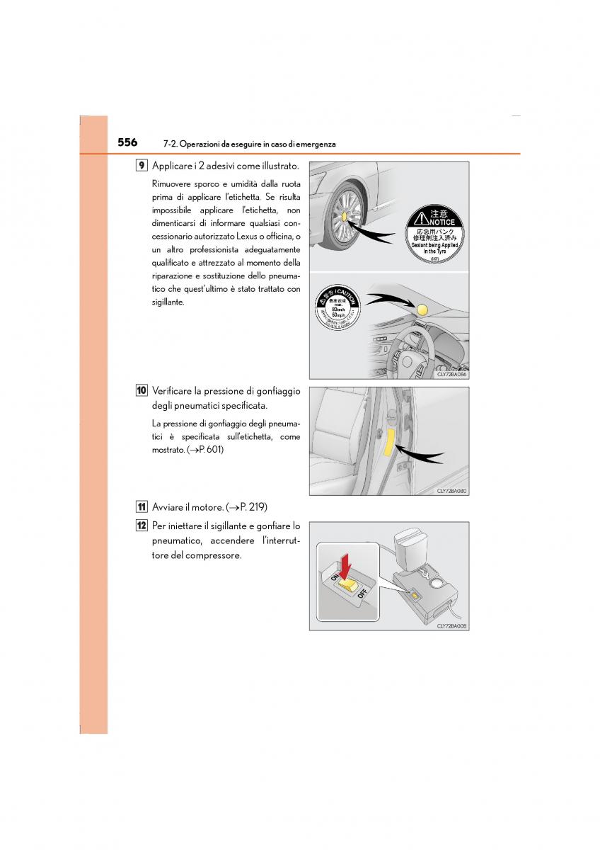 Lexus LS460 IV 4 manuale del proprietario / page 556