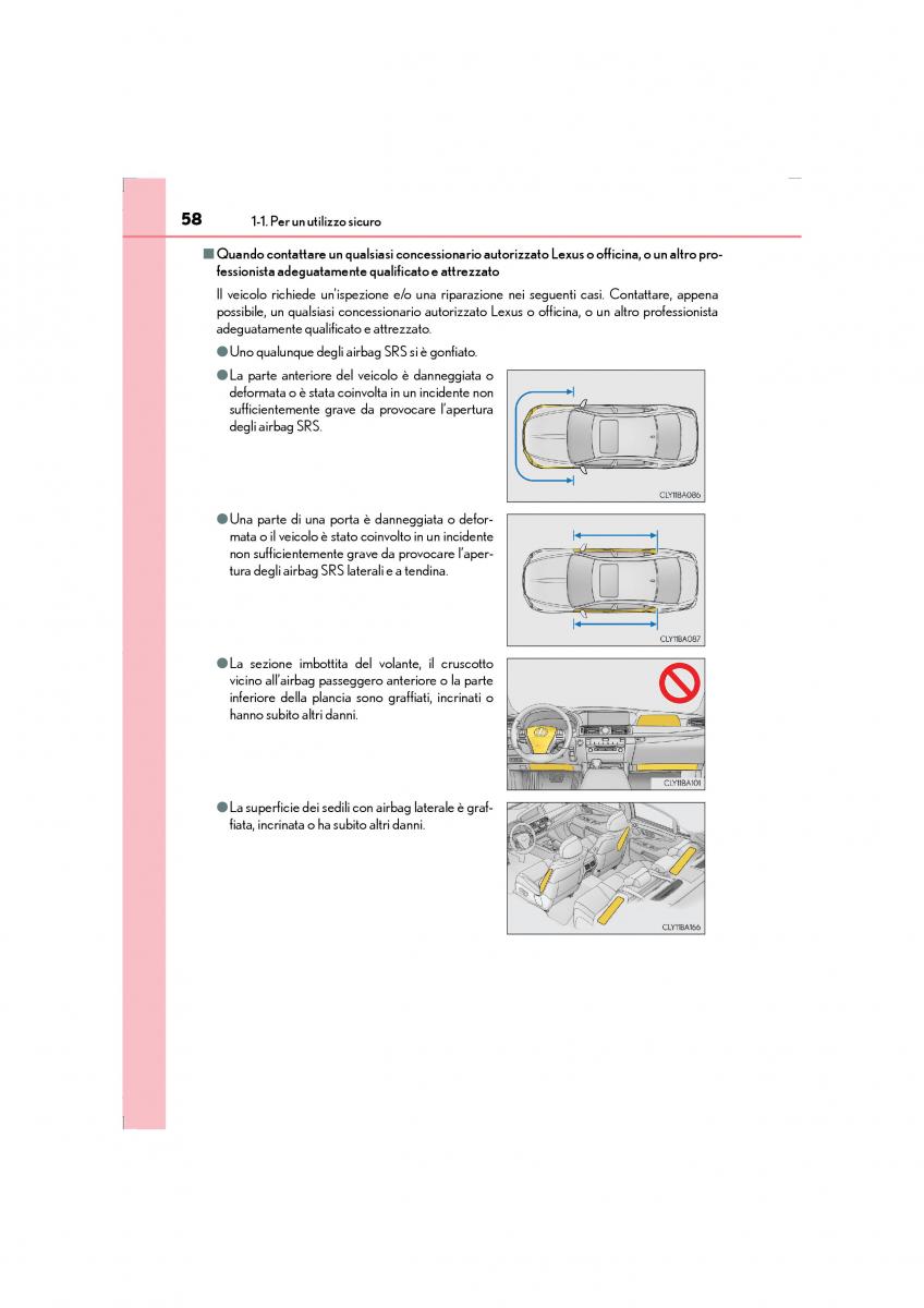 Lexus LS460 IV 4 manuale del proprietario / page 58